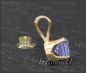 Preview: Anhänger 585 Gold Tansanit blau-violett 4,5,6,7mm
